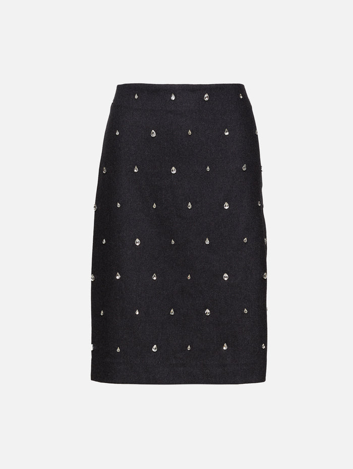 Opal Skirt,A.L.C.,CHARCOAL,Image 1
