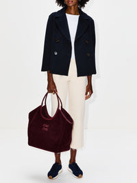 Ivy Velvet Tote,MIU MIU,AMARANTO,Image 5