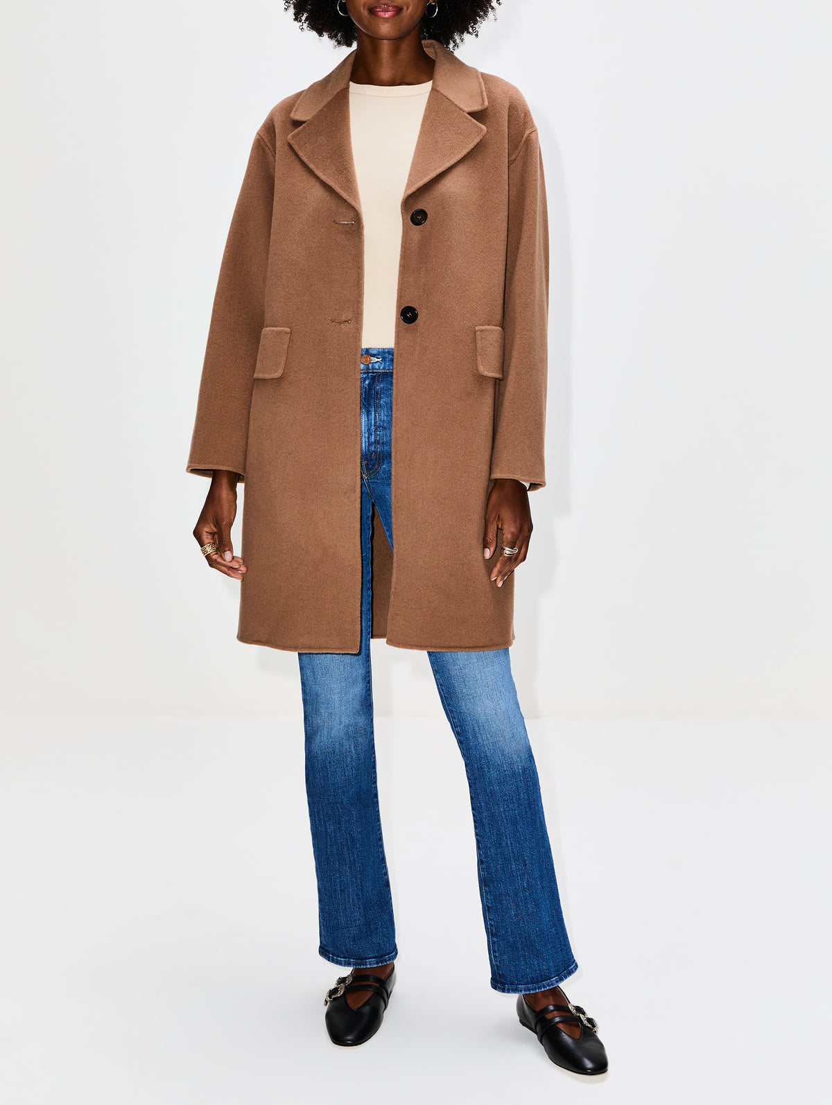 Long Coat,MAX MARA,BROWN BRONZE,Image 2