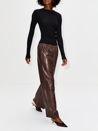 Olan Pant,NOUR HAMMOUR,TRUFFLE,Image 3