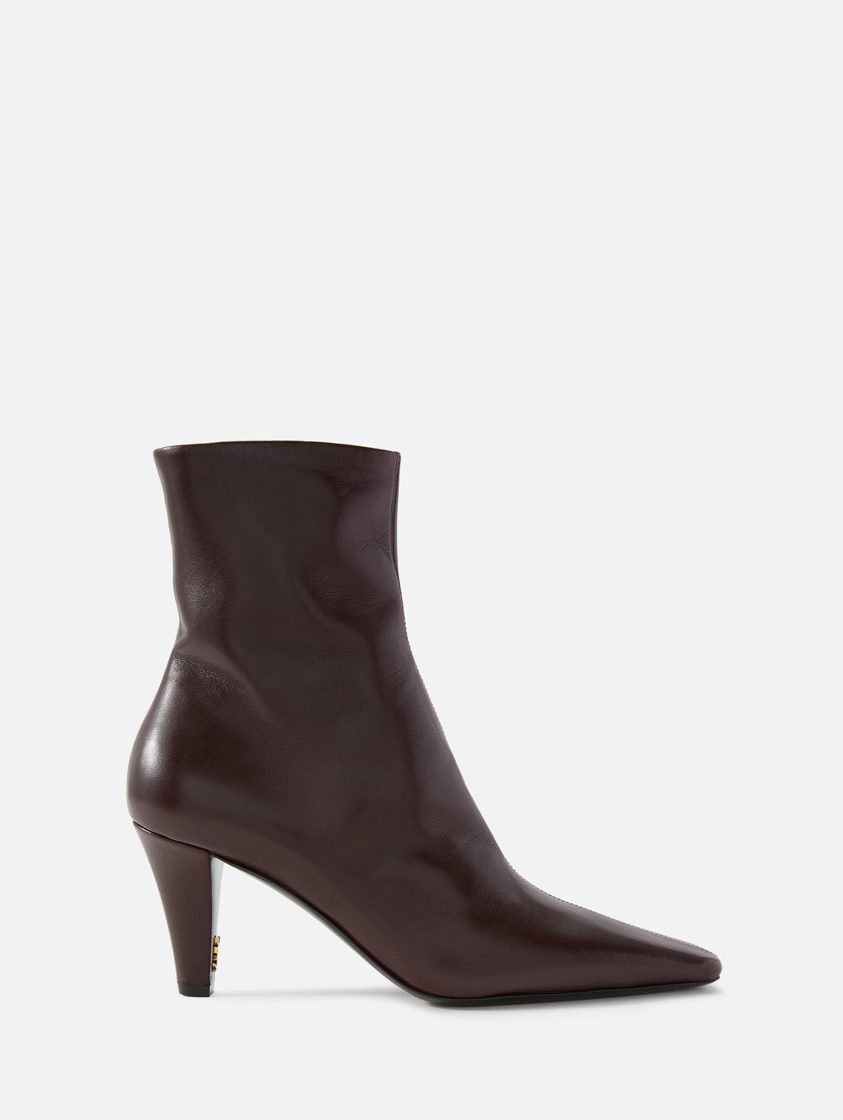 Jill Bootie 75mm,SAINT LAURENT,MARRON GLACE,Image 4