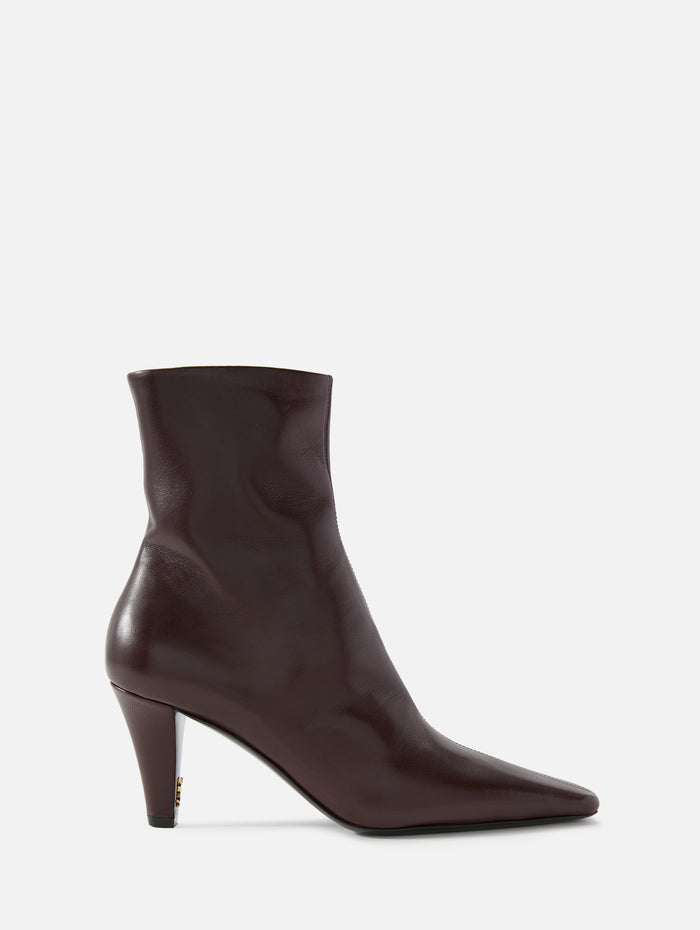 Jill Bootie 75mm,SAINT LAURENT,MARRON GLACE,Image 1