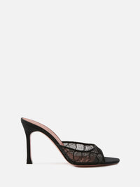 Alexa Lace Slipper,AMINA MUADDI,BLACK,Image 1