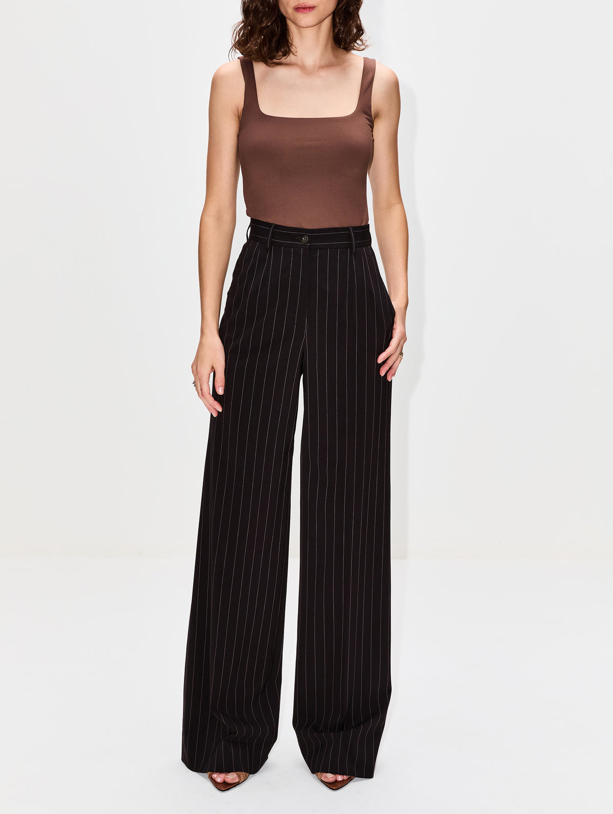 Vaughn Square Tank,ELYSEWALKER LABEL,BLACK,Image 2