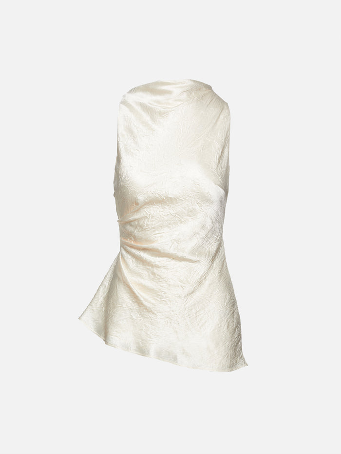 Satin Blouse,ALEXANDER MCQUEEN,OYSTER,Image 1