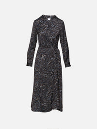 Pauline Dress,PROENZA SCHOULER WHITE LABEL,CACAO MULTI,Image 1