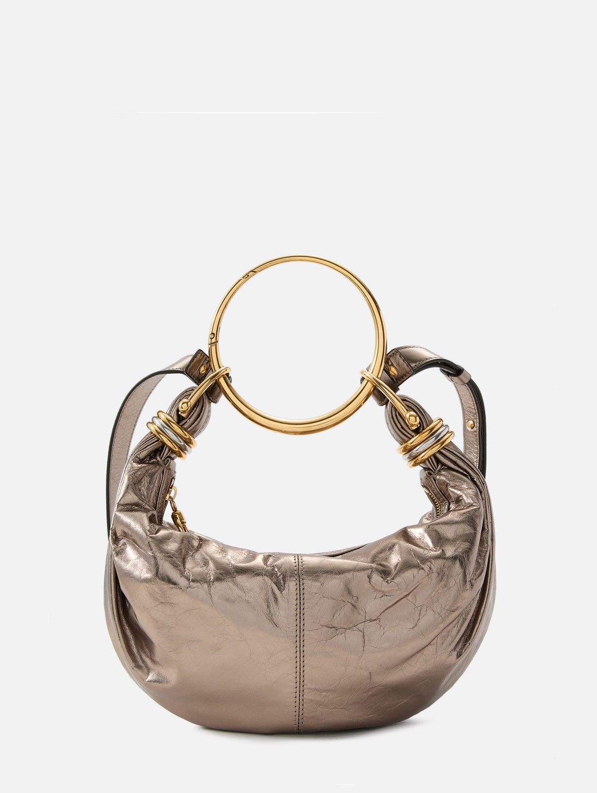 Bracelet Bag,CHLOÉ,SHINY GREY,Image 3