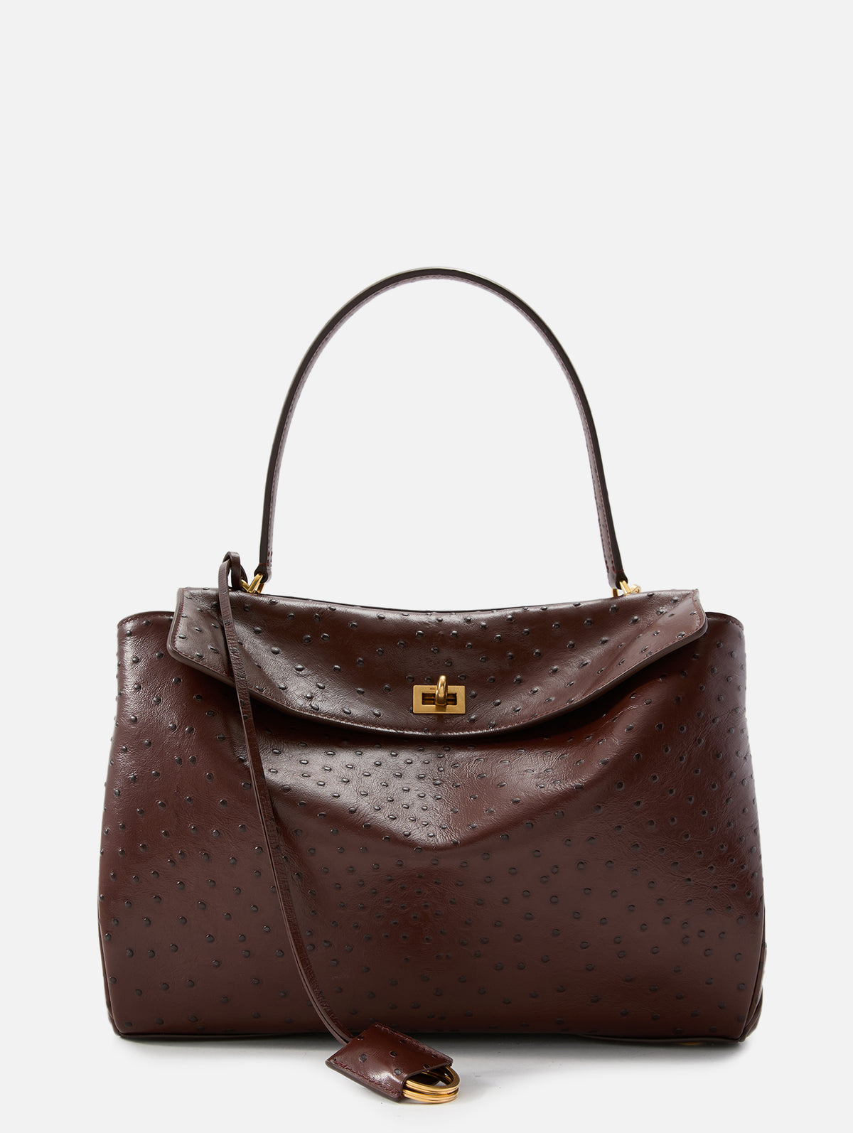 Rodeo Top Handle Bag,BALENCIAGA,CHOCOLATE,Image 1
