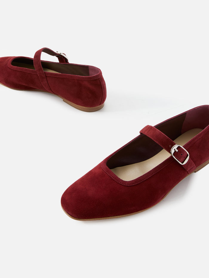 Ballet Mary Jane Flat,LE MONDE BERYL,OXBLOOD RED,Image 1