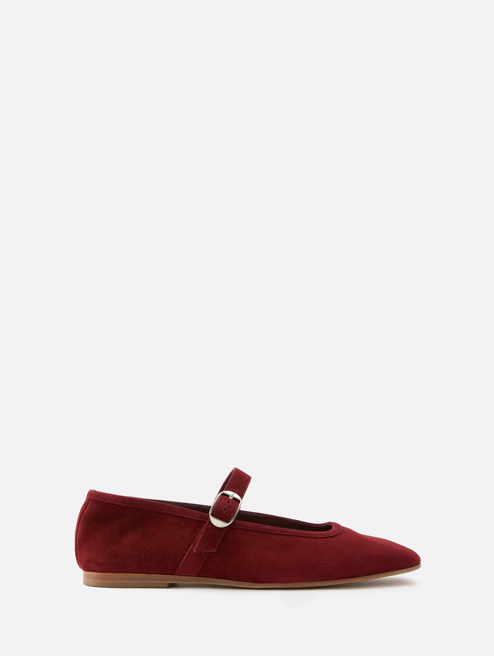 Ballet Mary Jane Flat,LE MONDE BERYL,OXBLOOD RED,Image 1