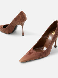 New Tights Draped Pump,SAINT LAURENT,NUDE,Image 2