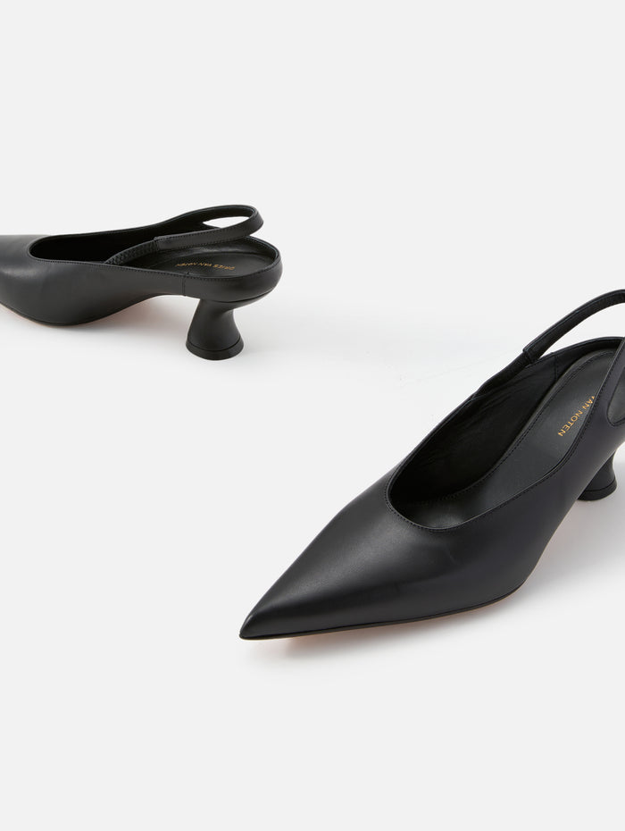 Sling Back Pump,DRIES VAN NOTEN,BLACK,Image 1