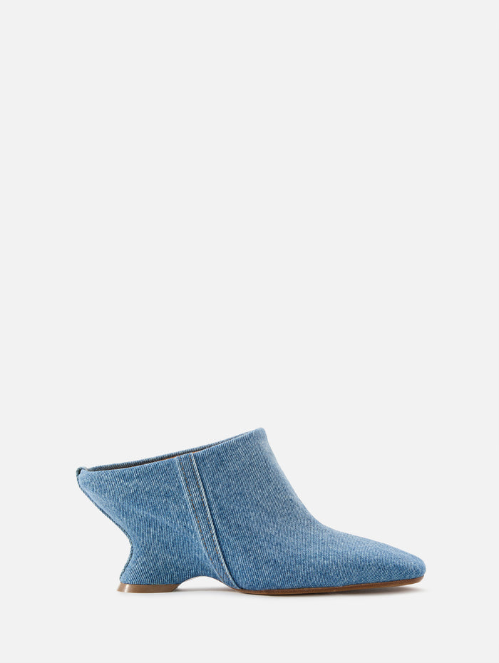 Denim Mule,DRIES VAN NOTEN,LIGHT BLUE,Image 1