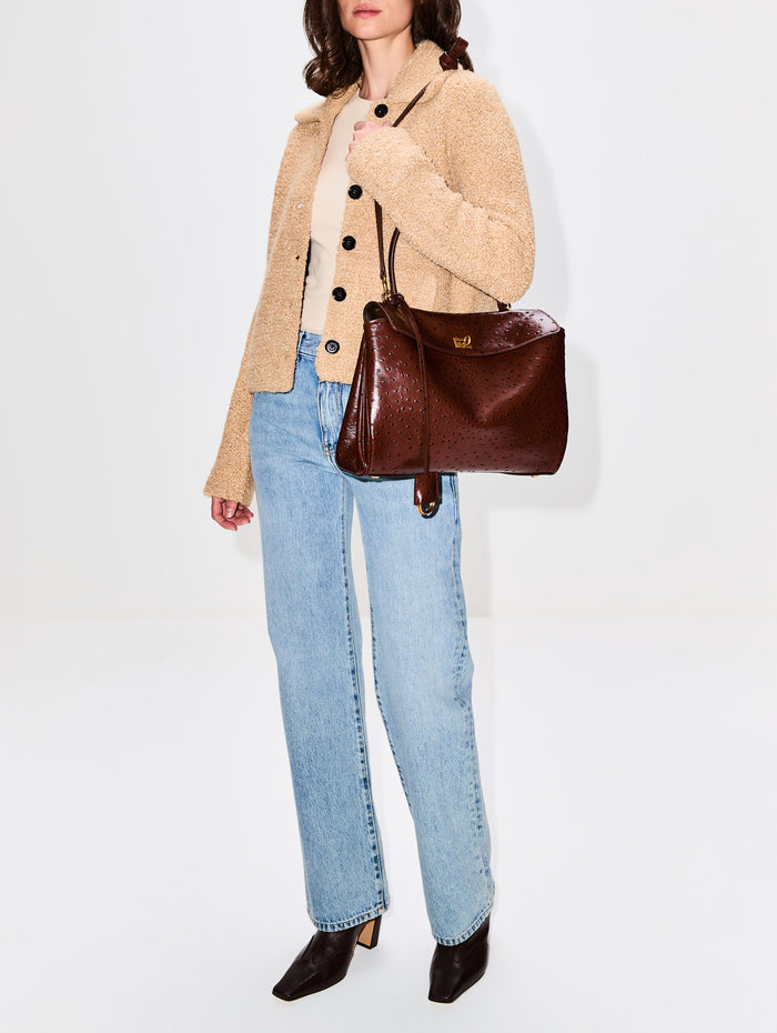 Rodeo Top Handle Bag,BALENCIAGA,CHOCOLATE,Image 1