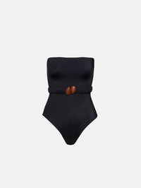 Classic One Piece Swimsuit,JOHANNA ORTIZ,BLACK,Image 1