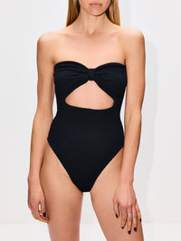 Alana Swimsuit,HUNZA G,BLACK,Image 3