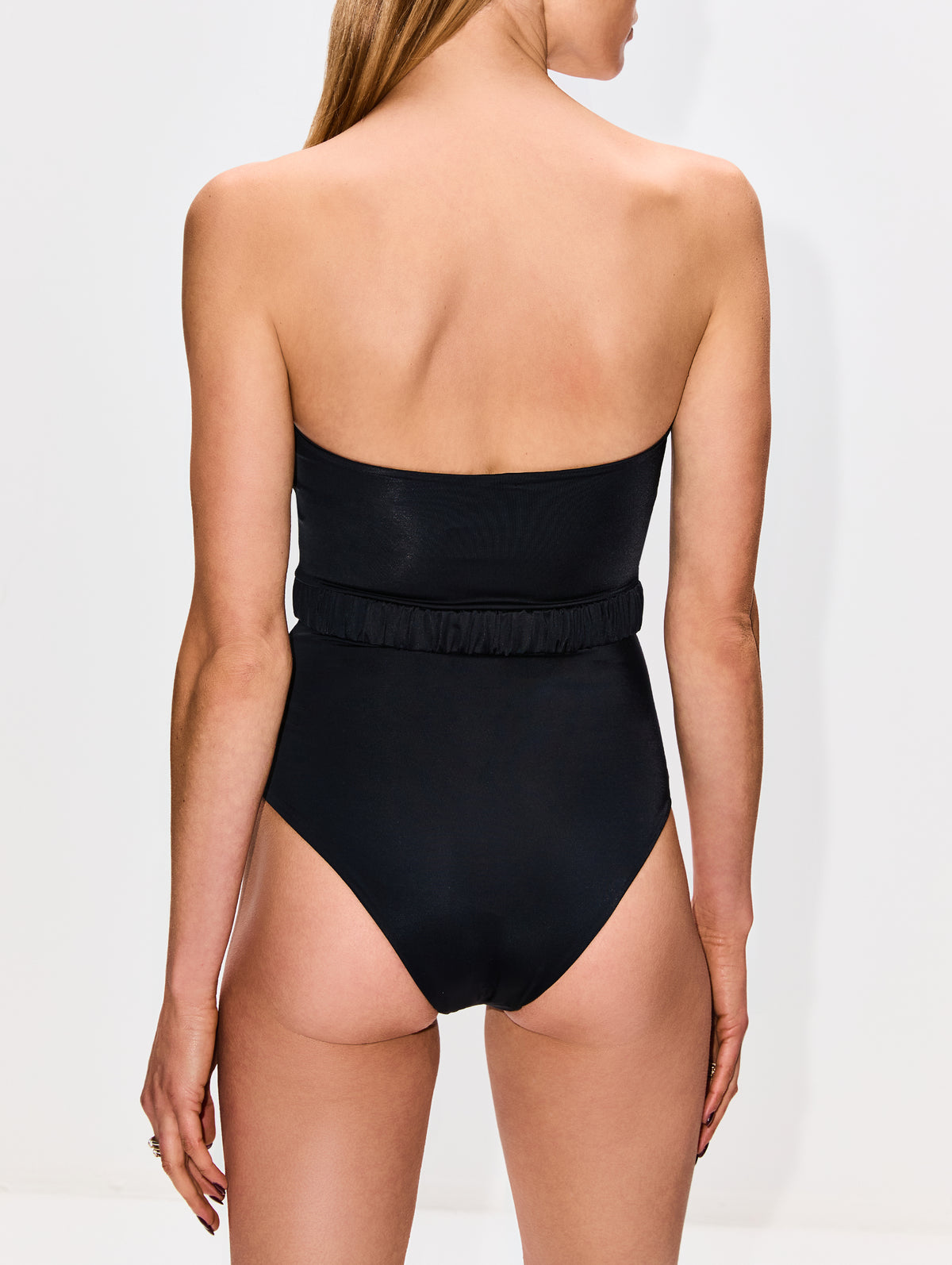 Classic One Piece Swimsuit,JOHANNA ORTIZ,BLACK,Image 4