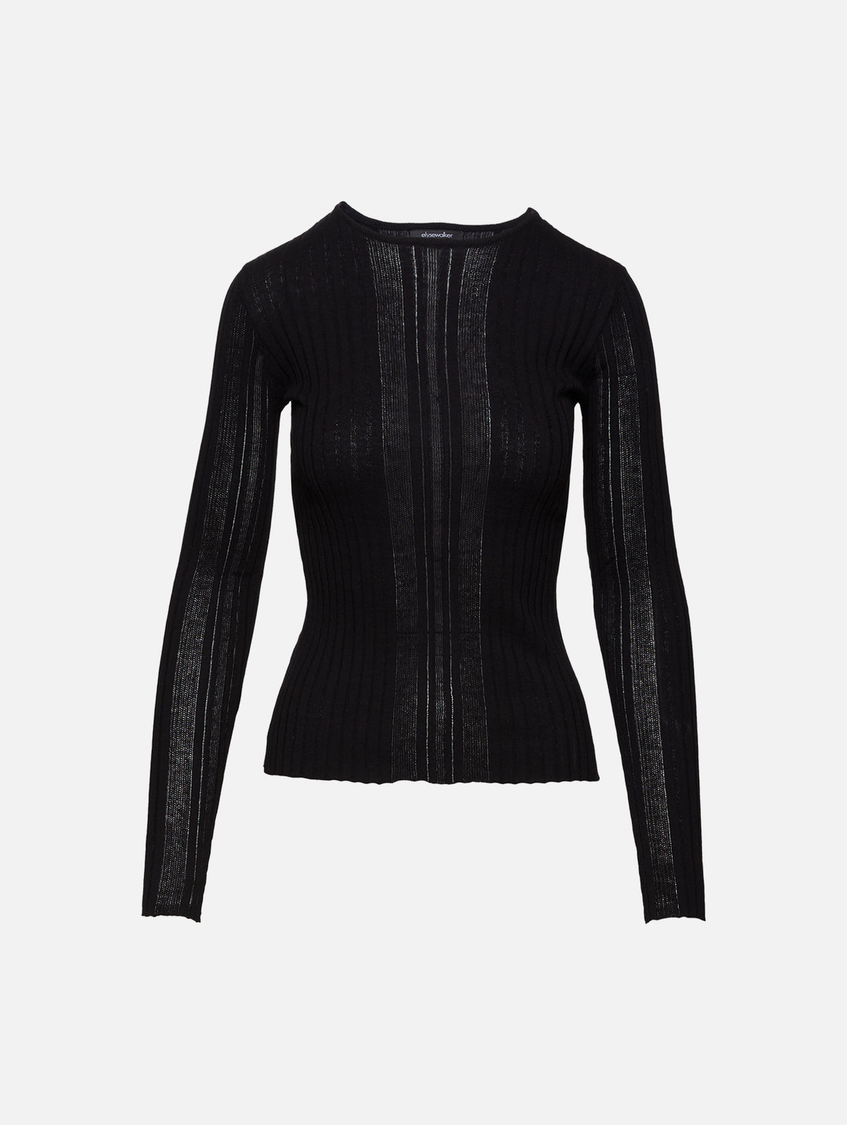 Rhiannon Rib Longsleeve Top,ELYSEWALKER LABEL,IVORY,Image 4