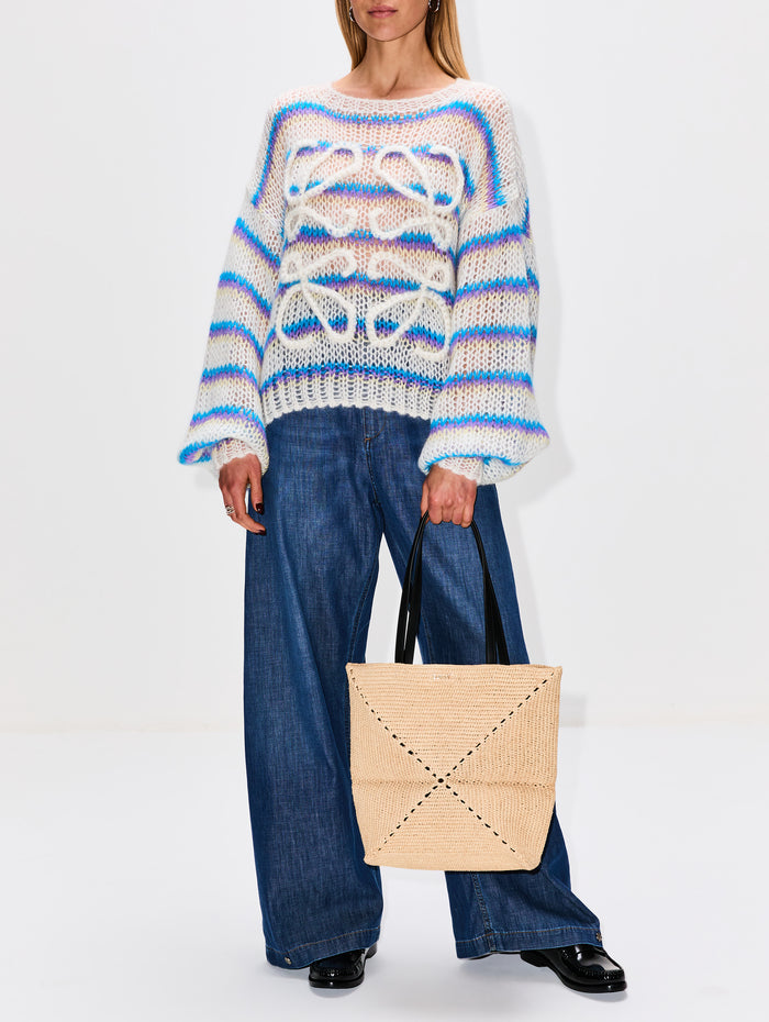 Medium Puzzle Tote,LOEWE,NATURAL,Image 1
