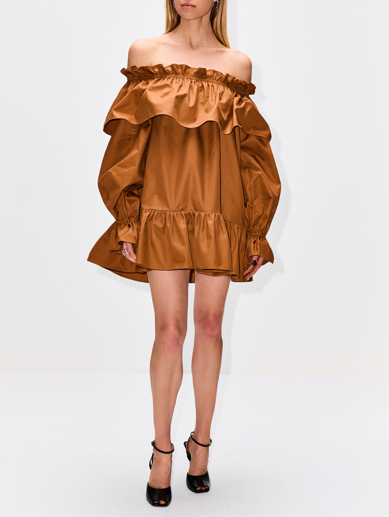 Caramel Cotton Dress