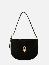 Small Tondo Hobo Bag,SAVETTE,BLACK,Image 1