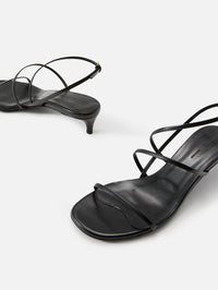 Loop Kitten Heel Sandal 35mm,KHAITE,BLACK,Image 2
