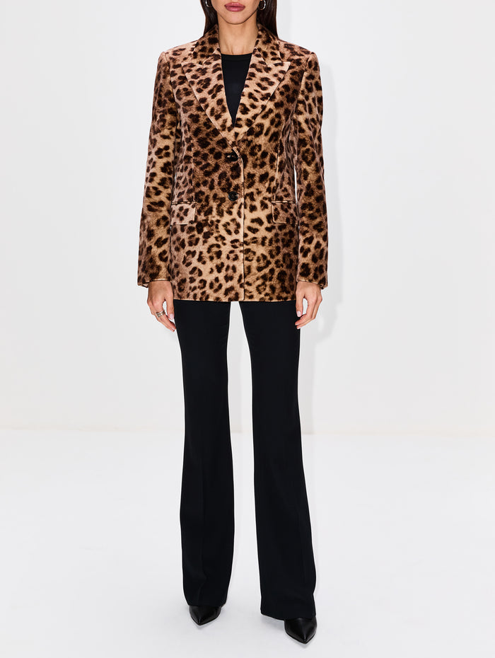 Leopard Jacket,CHLOÉ,WORN BROWN,Image 1