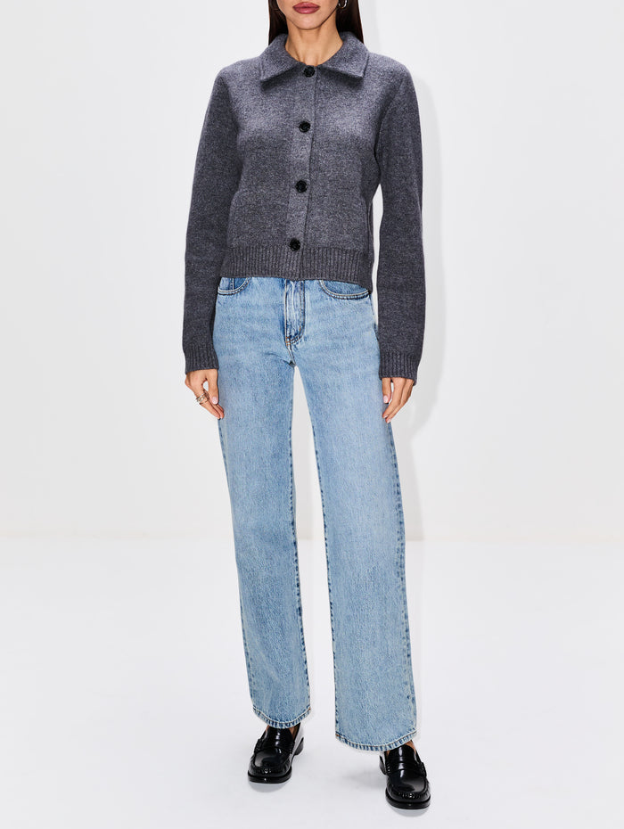 Lynna Cardigan Jacket,LISA YANG,GRAPHITE,Image 1