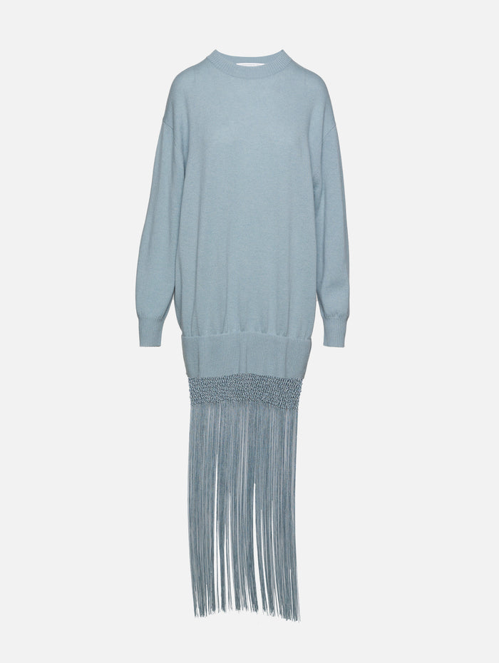 Macrame Monument Dress,CHRISTOPHER ESBER,STONE BLUE,Image 1