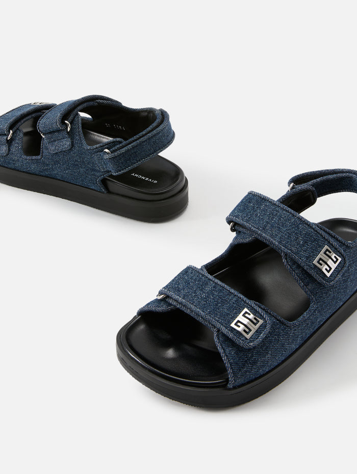 4G Strap Flat Sandal,GIVENCHY,DARK BLUE,Image 1
