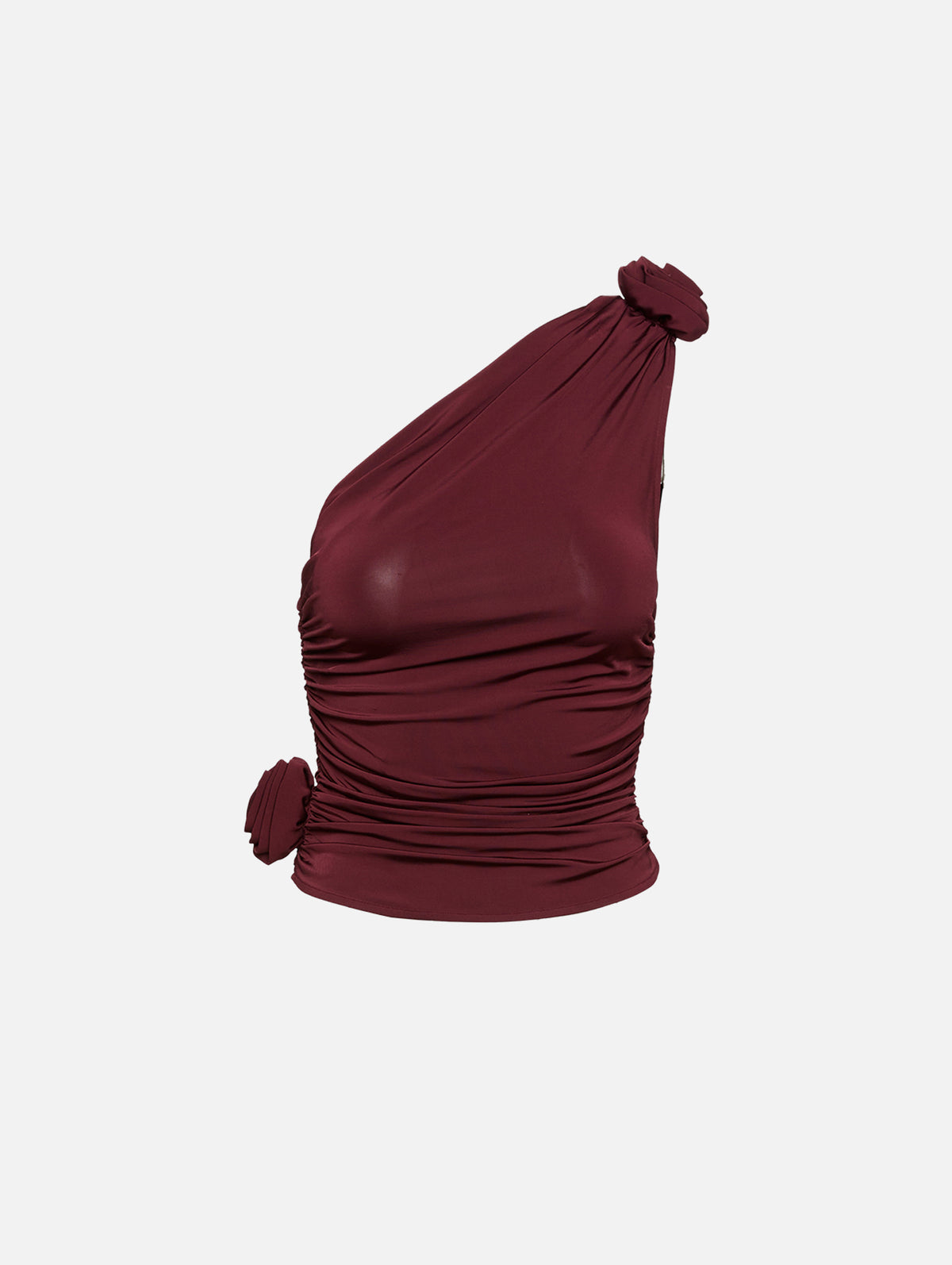 One Shoulder Top,MAGDA BUTRYM,BORDEAUX,Image 1