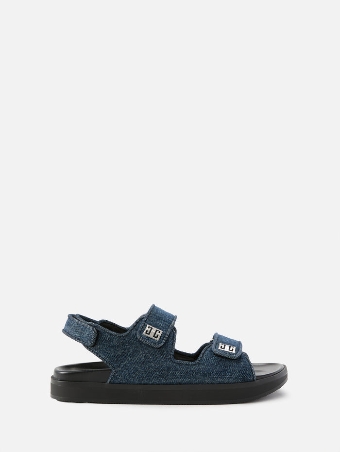 4G Strap Flat Sandal,GIVENCHY,DARK BLUE,Image 1