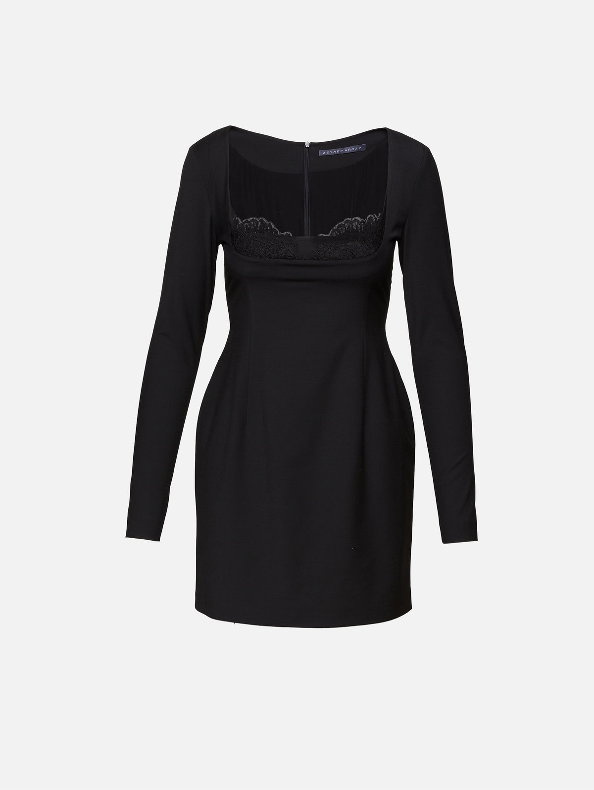 Technical Wool Mini Dress,ZEYNEP ARCAY,BLACK,Image 1