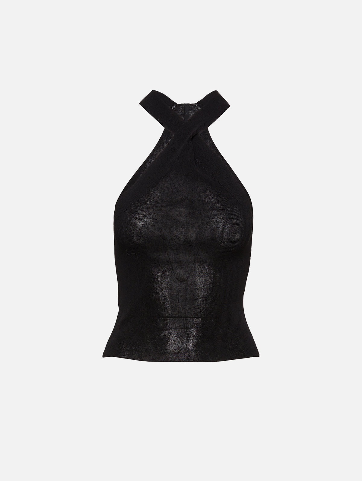 Silk Knit Top,PETAR PETROV,BLACK,Image 1