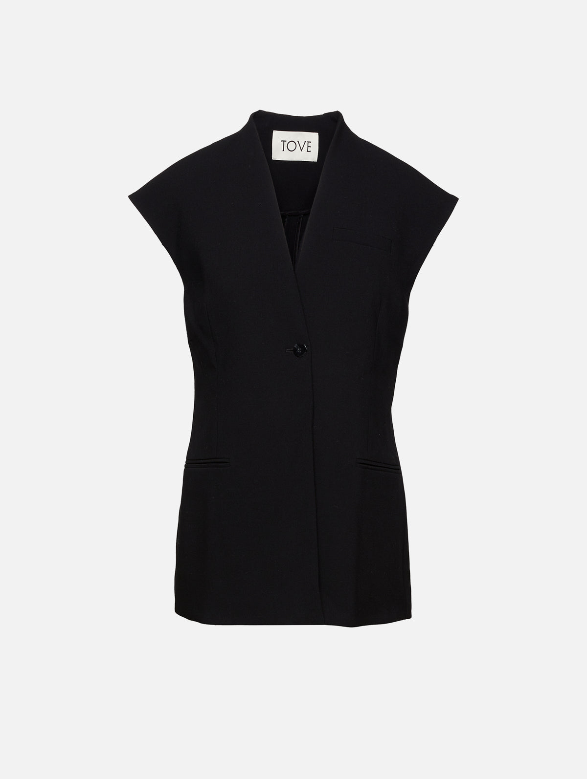 Rian Waistcoat,TOVE,BLACK,Image 1