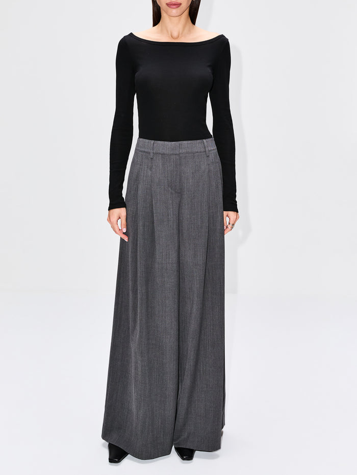 Tende Longsleeve Top,FLORE FLORE,BLACK,Image 1