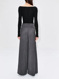 Tende Longsleeve Top,FLORE FLORE,BLACK,Image 3