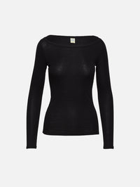 Tende Longsleeve Top,FLORE FLORE,BLACK,Image 1