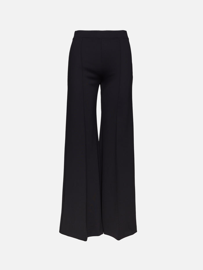Pintuck Wide Flare Pant,ROSETTA GETTY,BLACK,Image 1