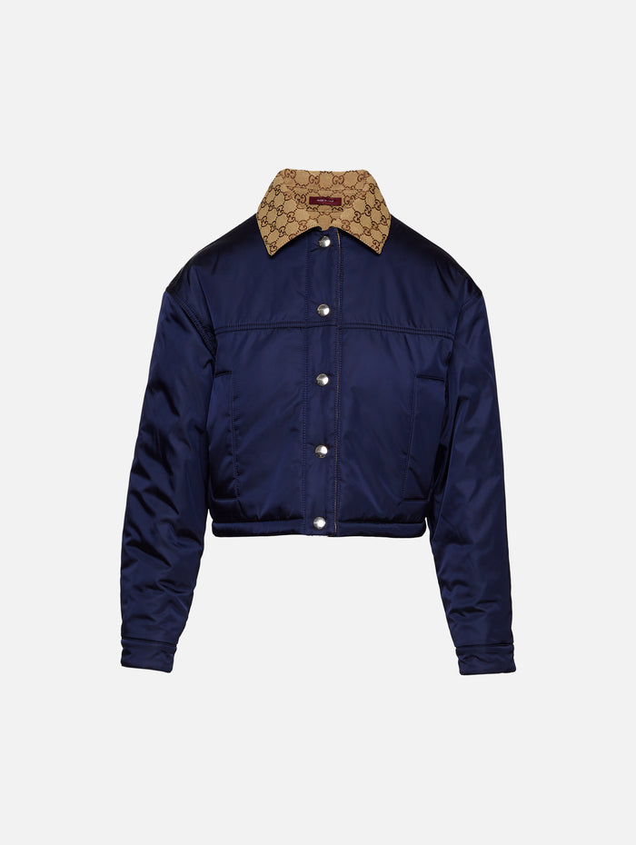 Reversible Jacket,GUCCI,NAVY MULTI,Image 1