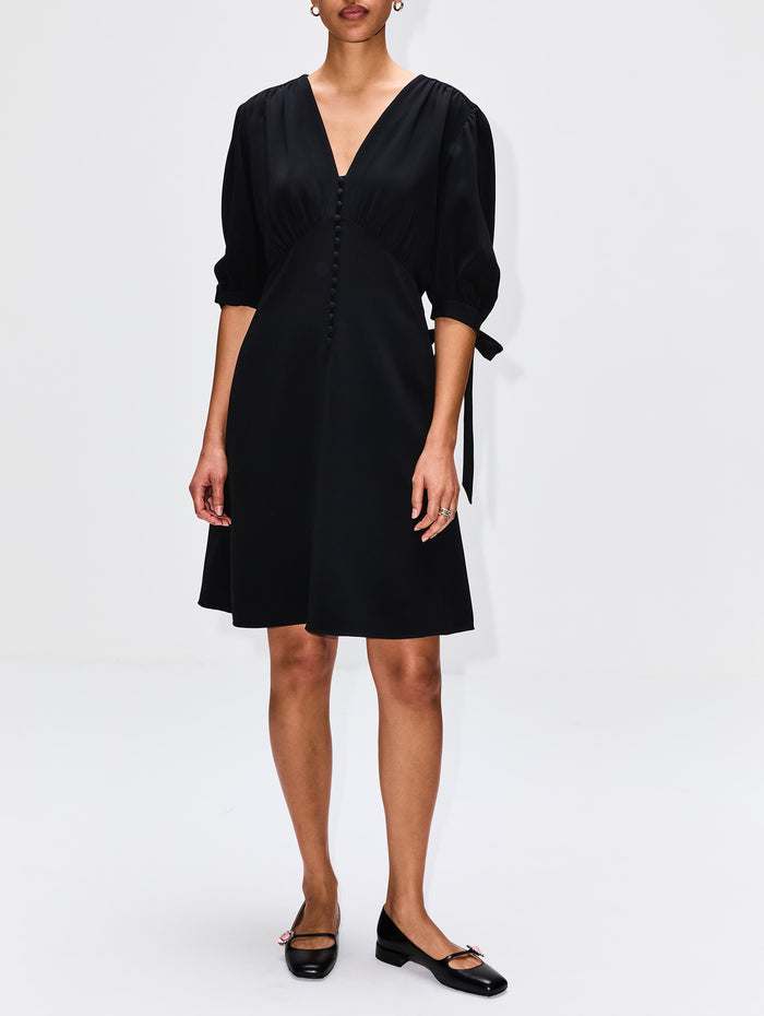 Mini Length Dress,CHLOÉ,BLACK,Image 1