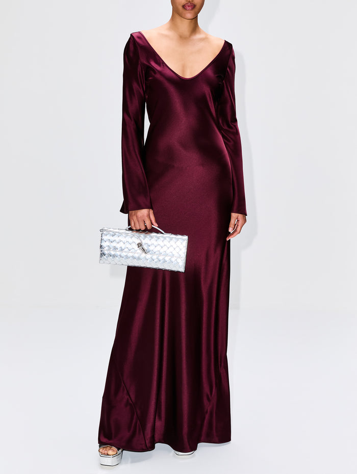 Valletta Gown,GALVAN,OXBLOOD,Image 1