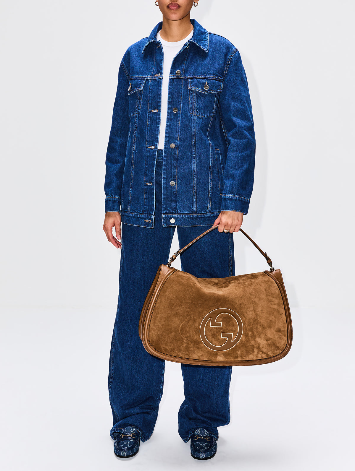 Large Blondie Shoulder Bag,GUCCI,CUOIO,Image 2