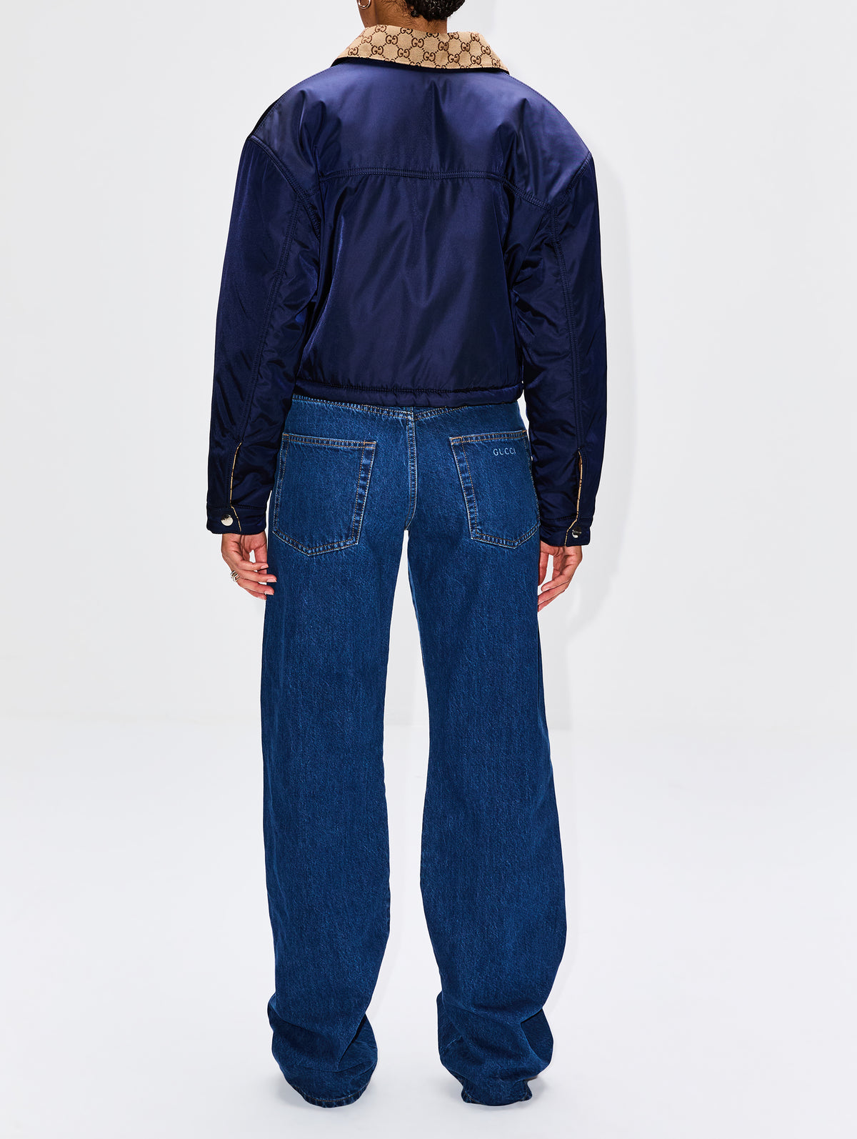 Reversible Jacket,GUCCI,NAVY MULTI,Image 3