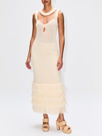 Clean Slate Midi Dress,JOHANNA ORTIZ,ECRU,Image 2