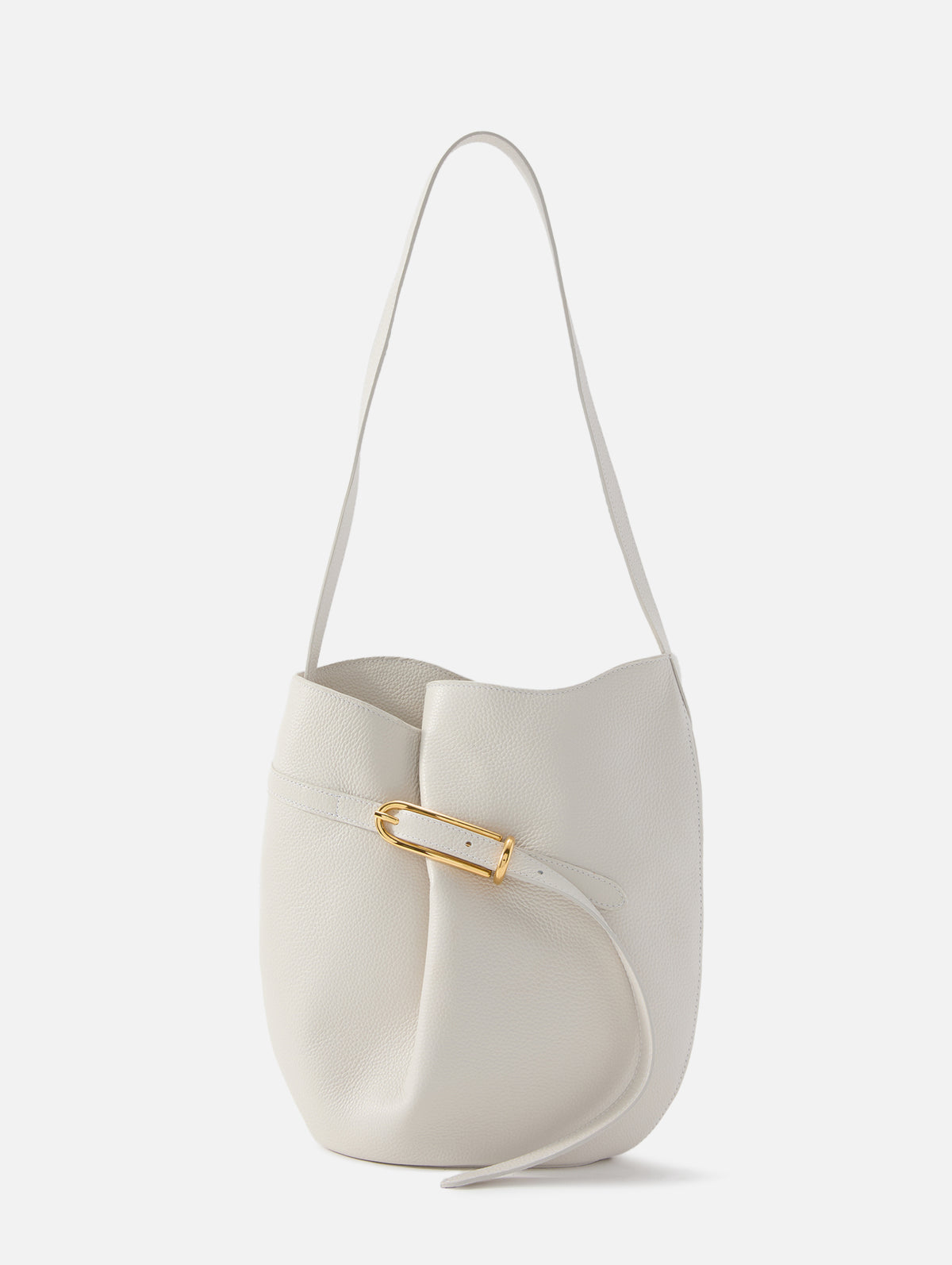 Belted Bucket Bag,LIFFNER,CREAM,Image 1