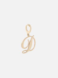 Medium Initial Charm,SHYLEE ROSE,YELLOW GOLD,Image 3