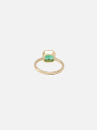 Mini Emerald Framed Ring,SHYLEE ROSE,YELLOW GOLD,Image 3
