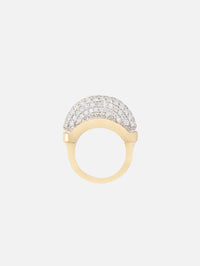 Diamond Pave Luna Ring,WYLD BOX JEWELRY,YELLOW GOLD,Image 1