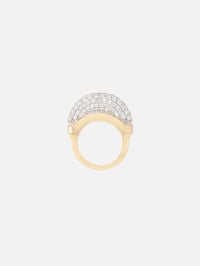 Diamond Pave Luna Mini Ring,WYLD BOX JEWELRY,YELLOW GOLD,Image 1